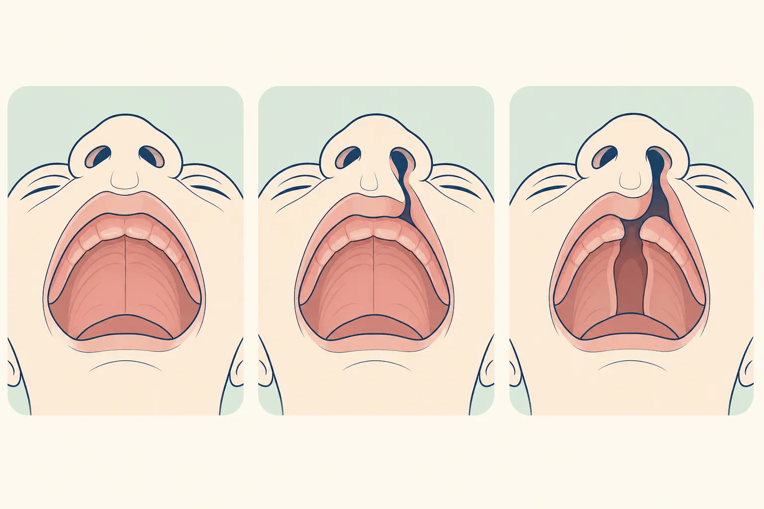 Cleft Lip & Palate dental educational illustration
