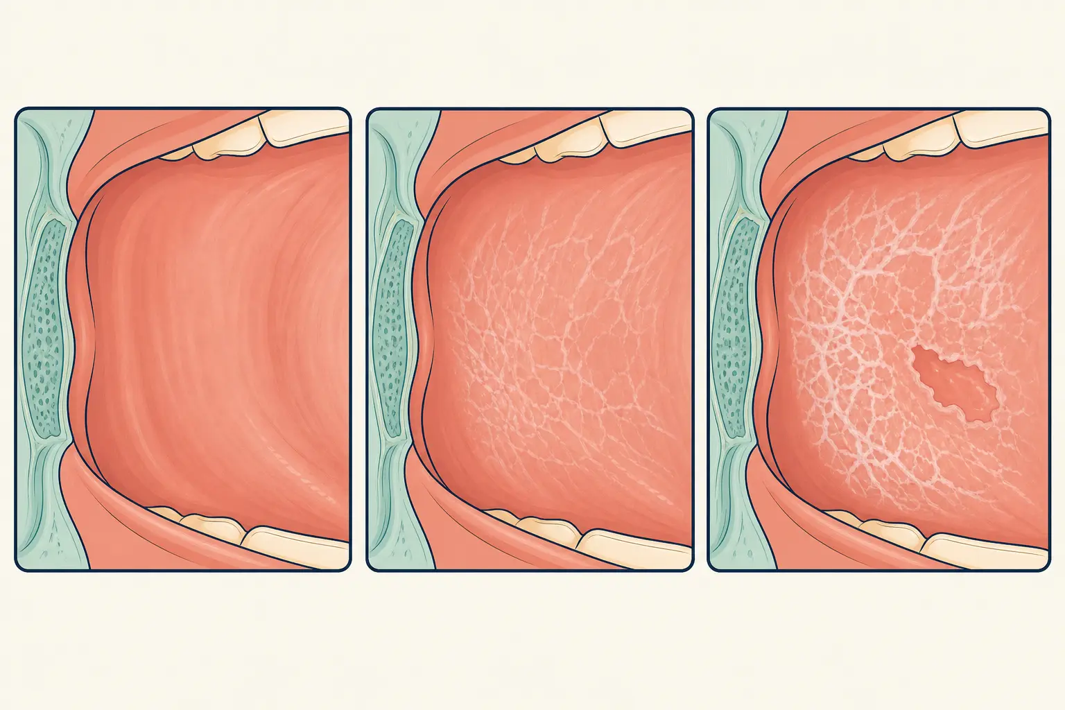 Oral Lichen Planus dental educational illustration