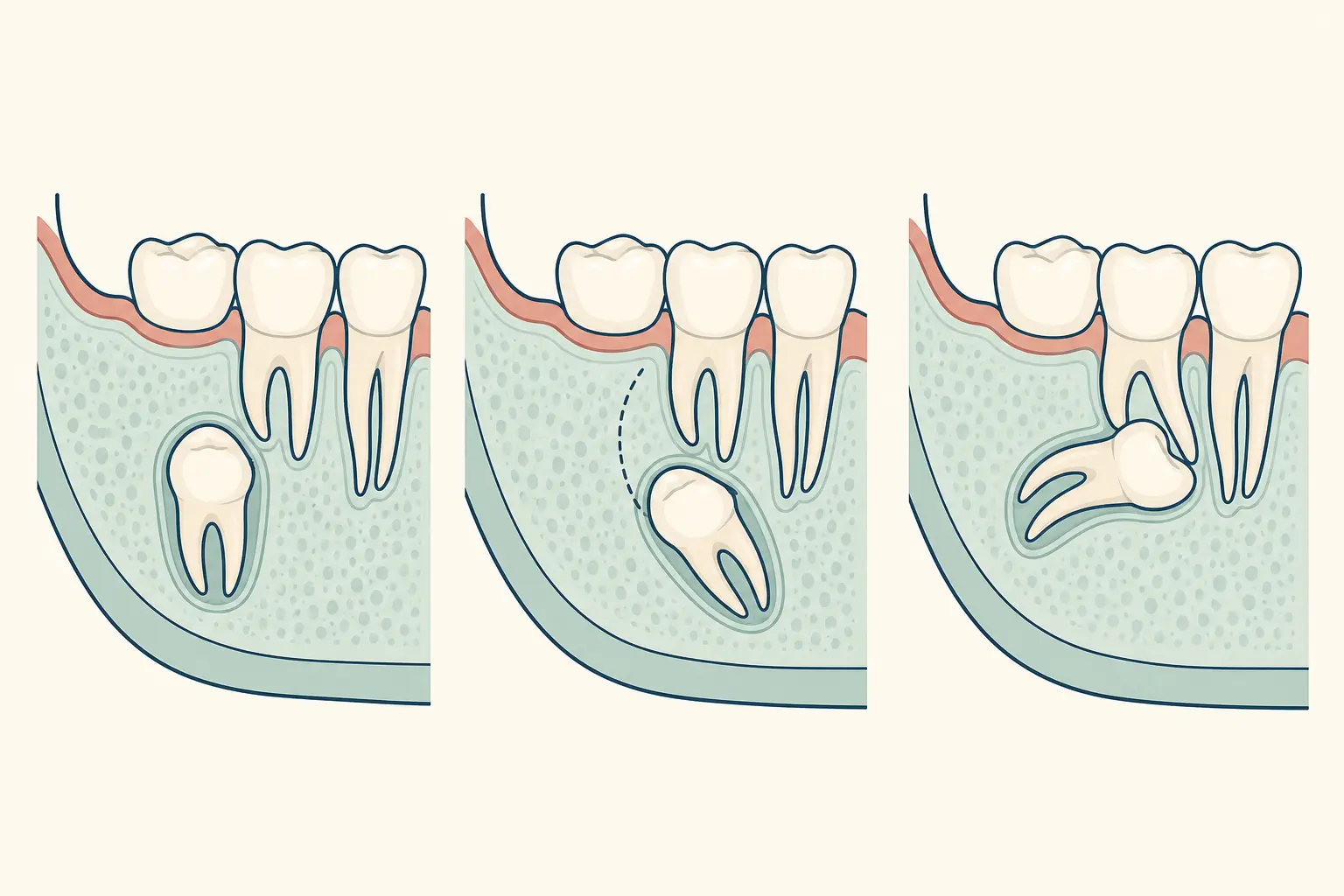 Tooth Eruption Disturbance dental educational illustration