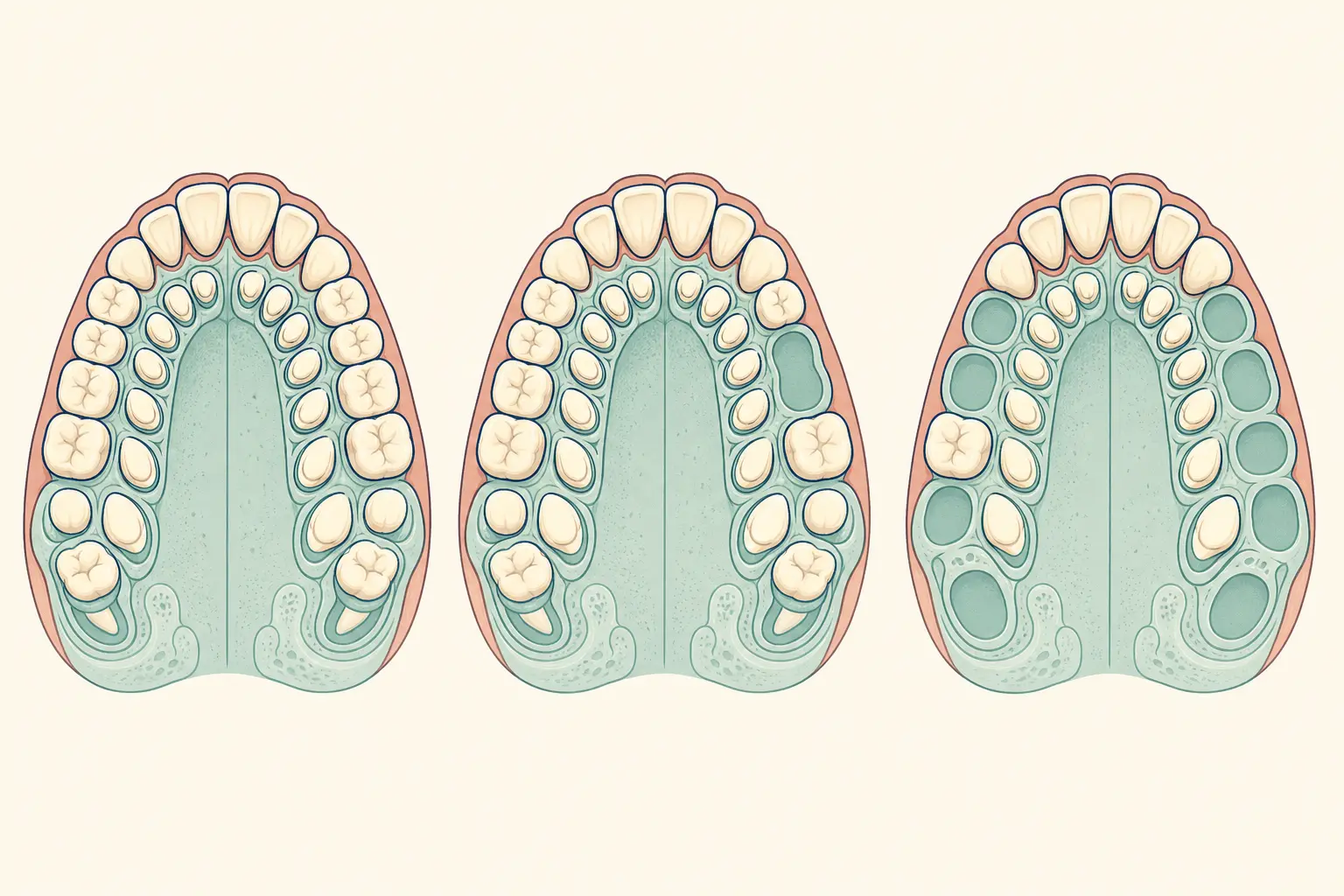 Missing Teeth from Birth (Hypodontia) dental educational illustration