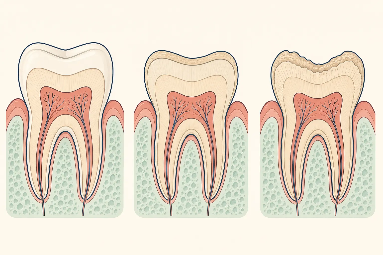 Hereditary Tooth Structure Disorder dental educational illustration