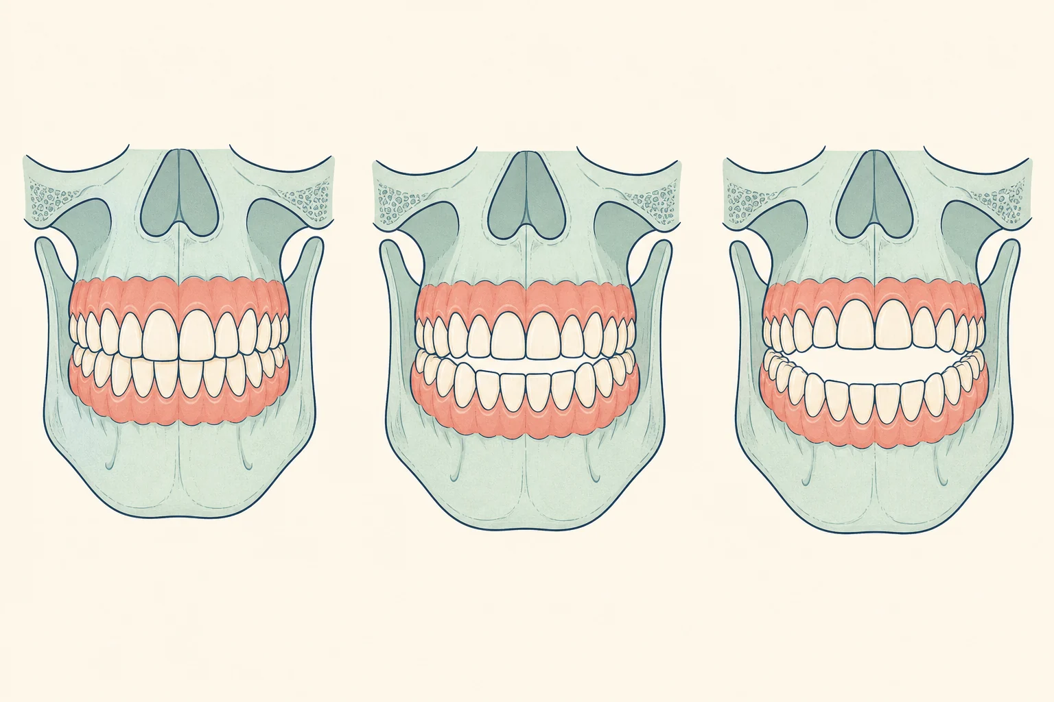 Open Bite dental educational illustration