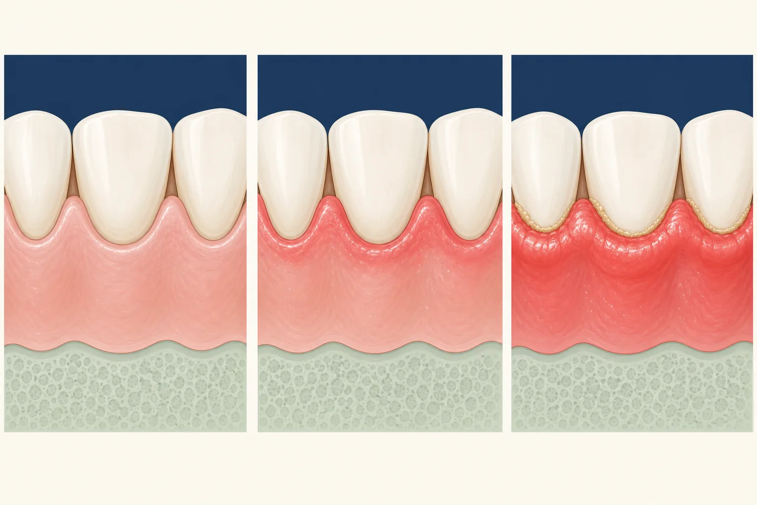 Acute Gingivitis dental educational illustration