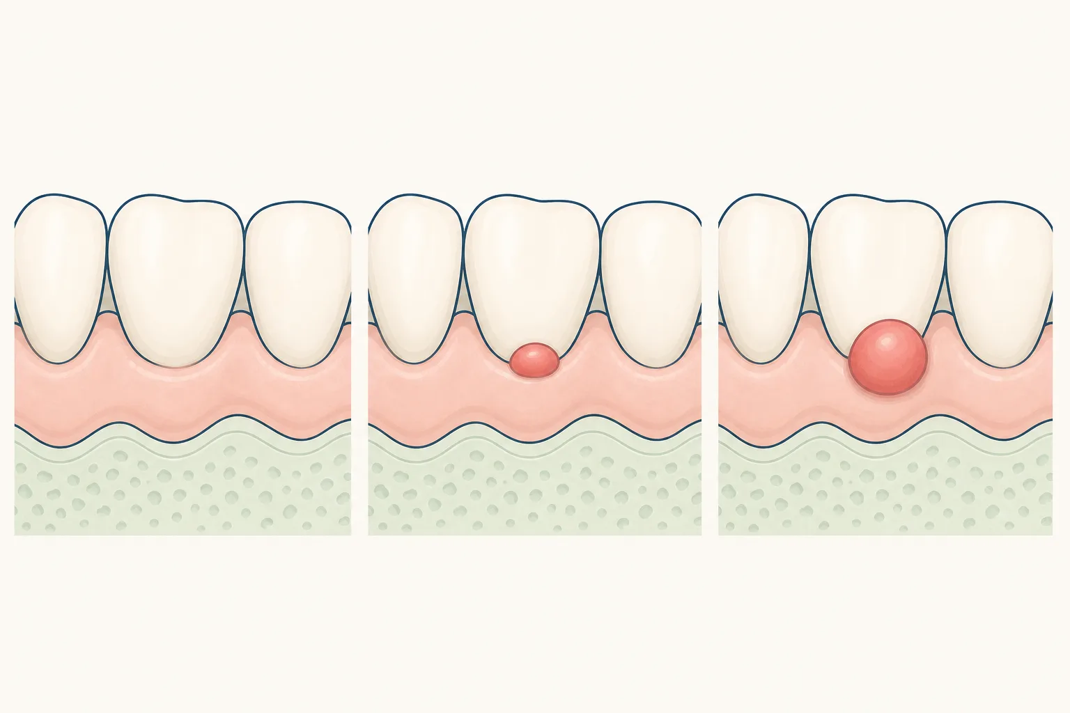 Oral Granuloma dental educational illustration