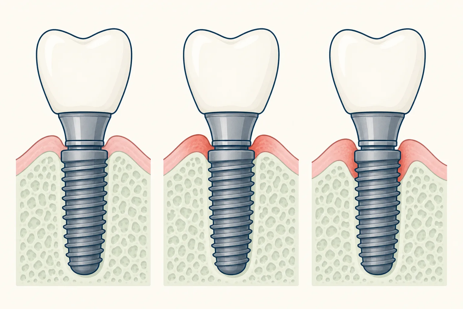 Peri-Implantitis dental educational illustration