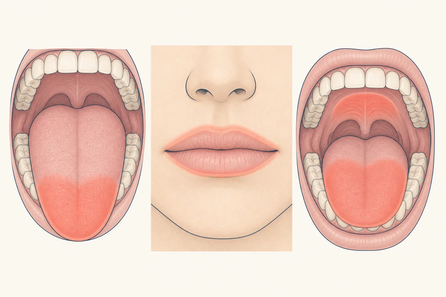 Burning Mouth Syndrome dental educational illustration