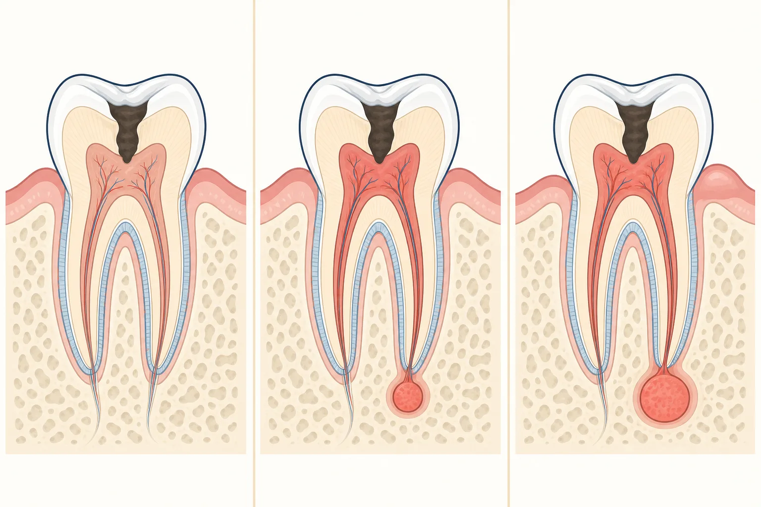 Tooth Abscess (Dental Abscess) dental educational illustration