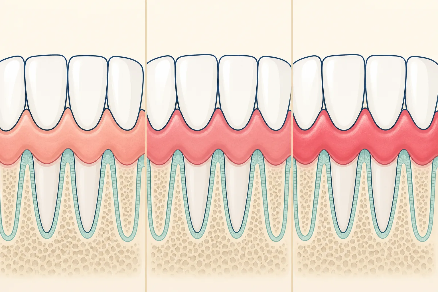 Chronic Gingivitis dental educational illustration