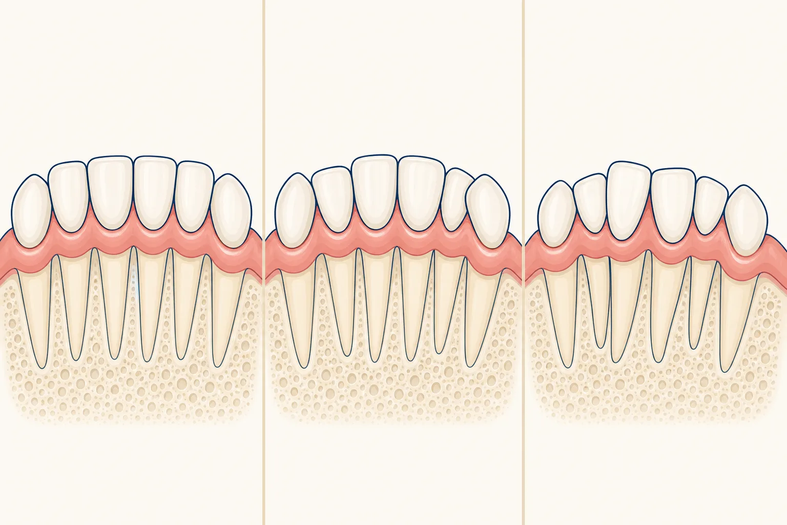 Crooked Teeth dental educational illustration