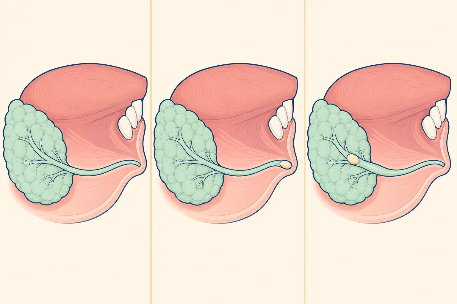 Salivary Stones dental educational illustration