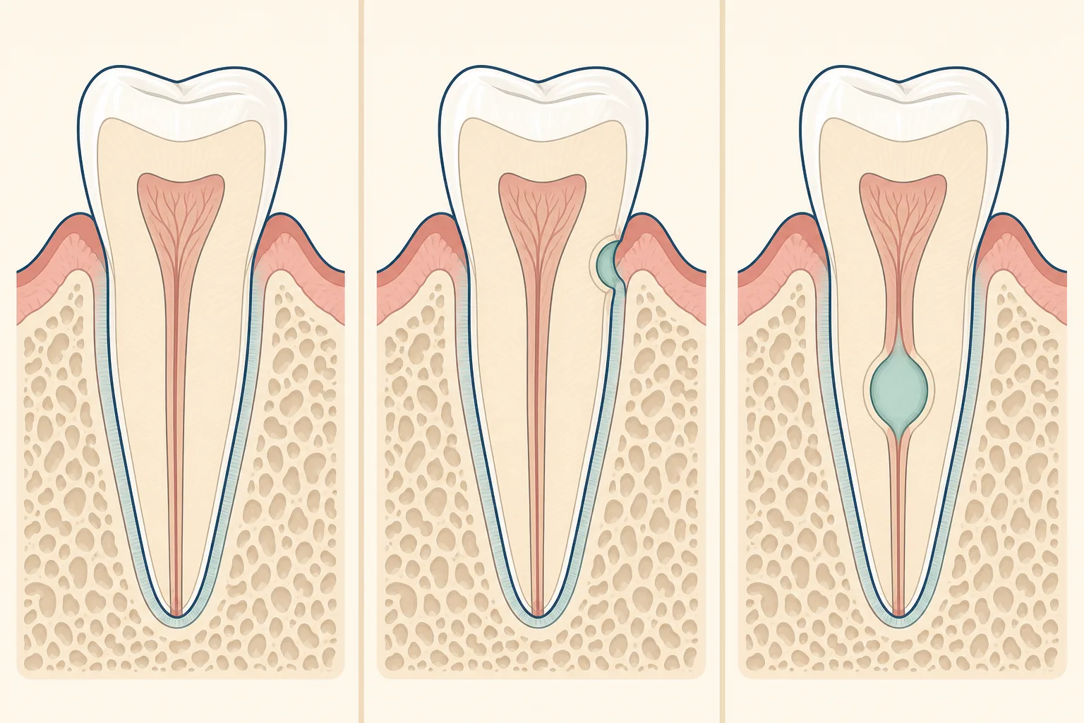 Tooth Resorption dental educational illustration