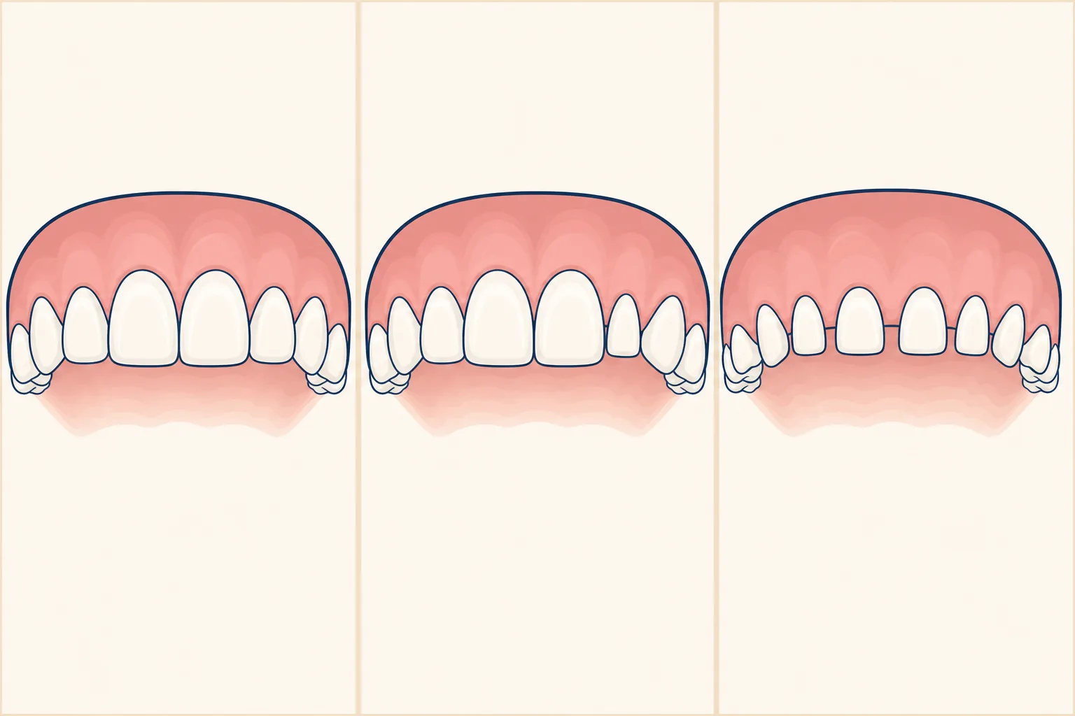Microdontia dental educational illustration