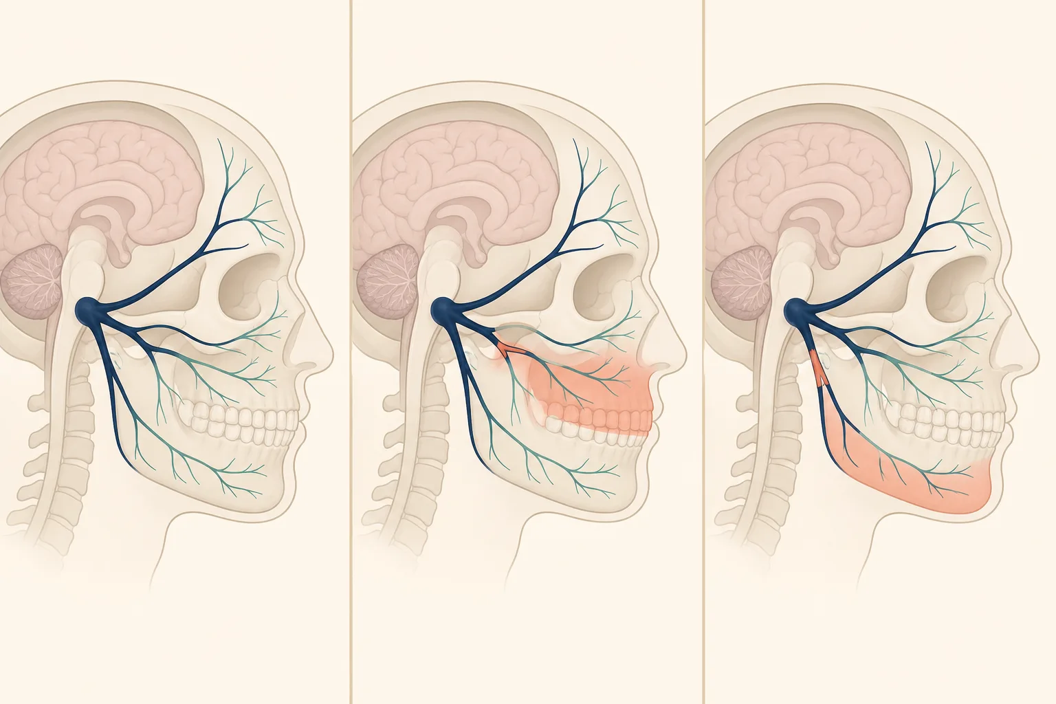 Trigeminal Neuralgia dental educational illustration