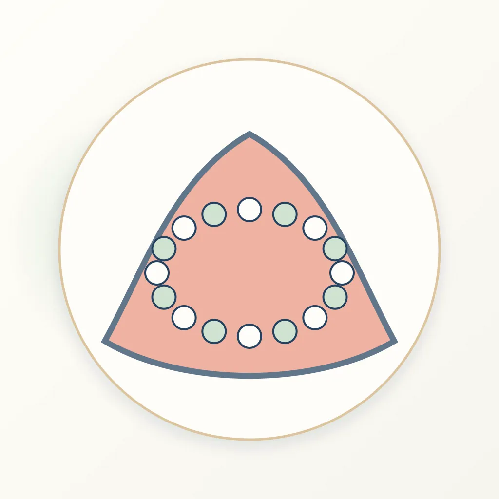 Polyetherketoneketone (PEKK) dental educational illustration