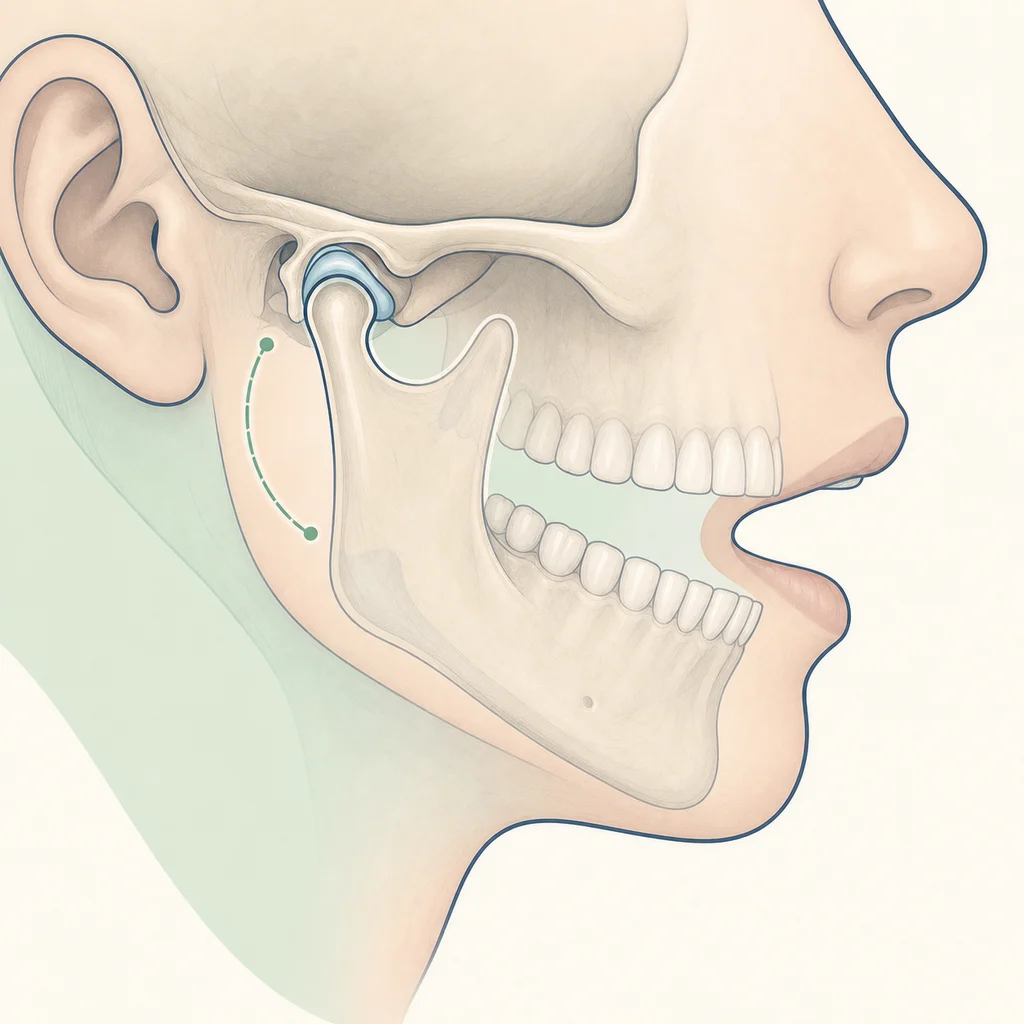 Morning Jaw Stiffness dental educational illustration