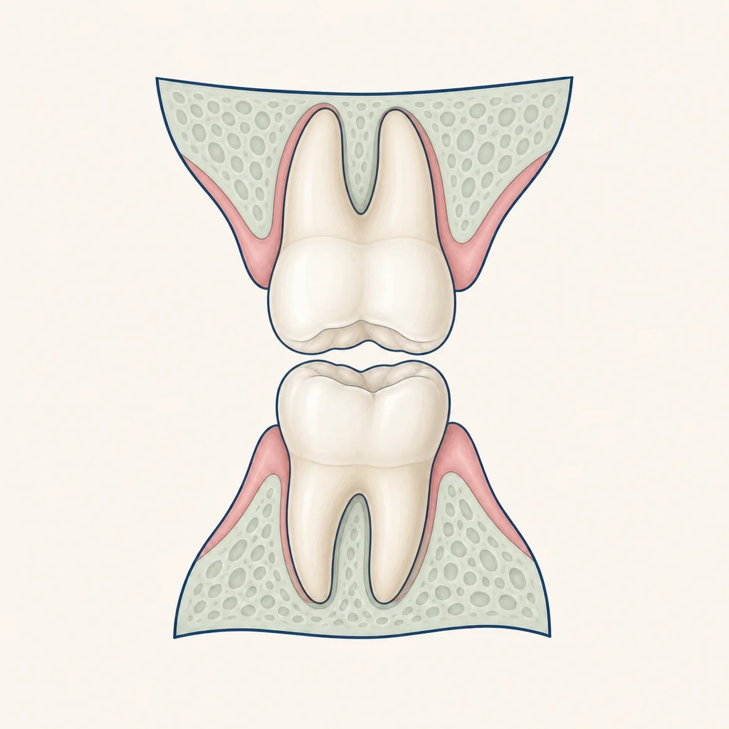 Difficulty Chewing dental educational illustration