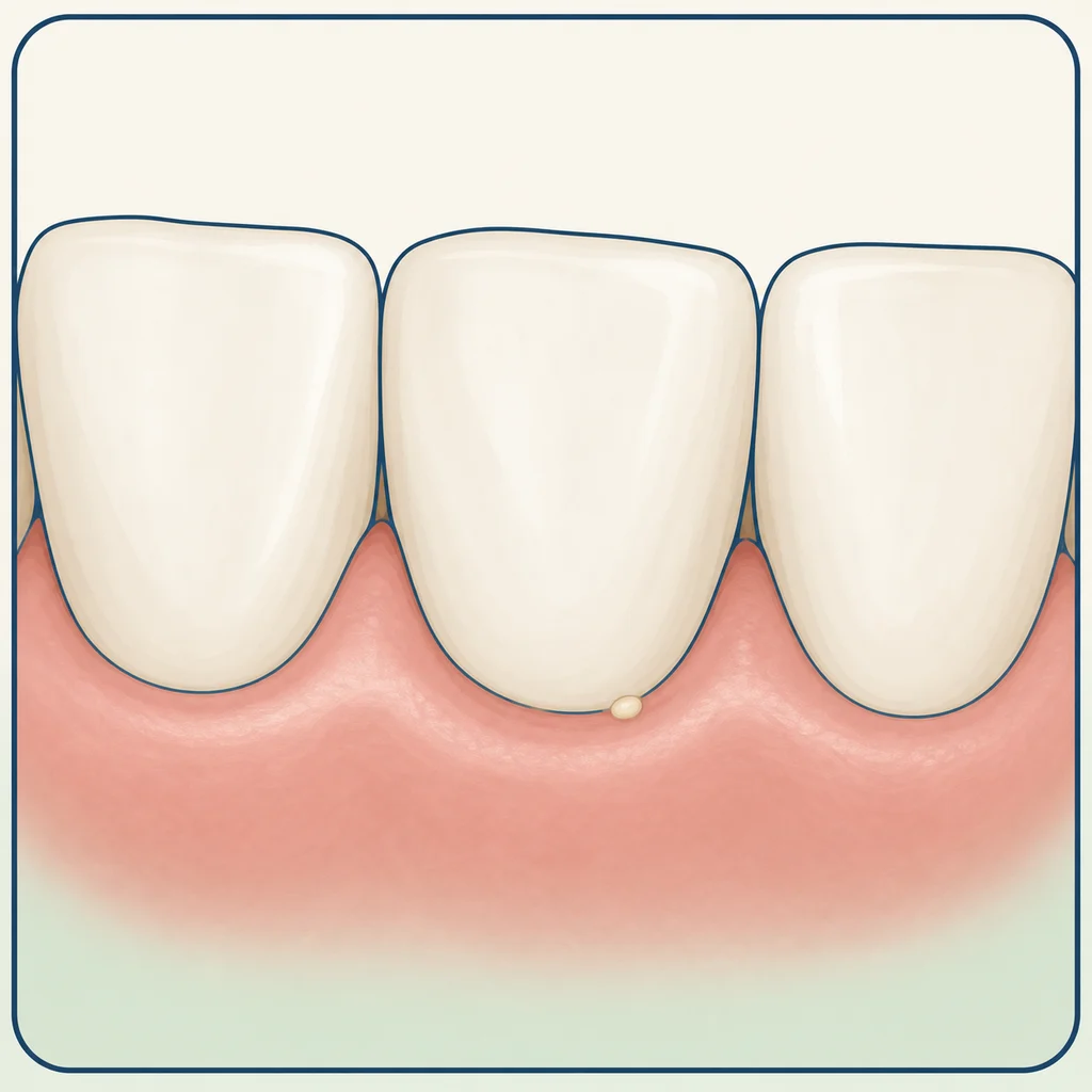 Pus From the Gums dental educational illustration