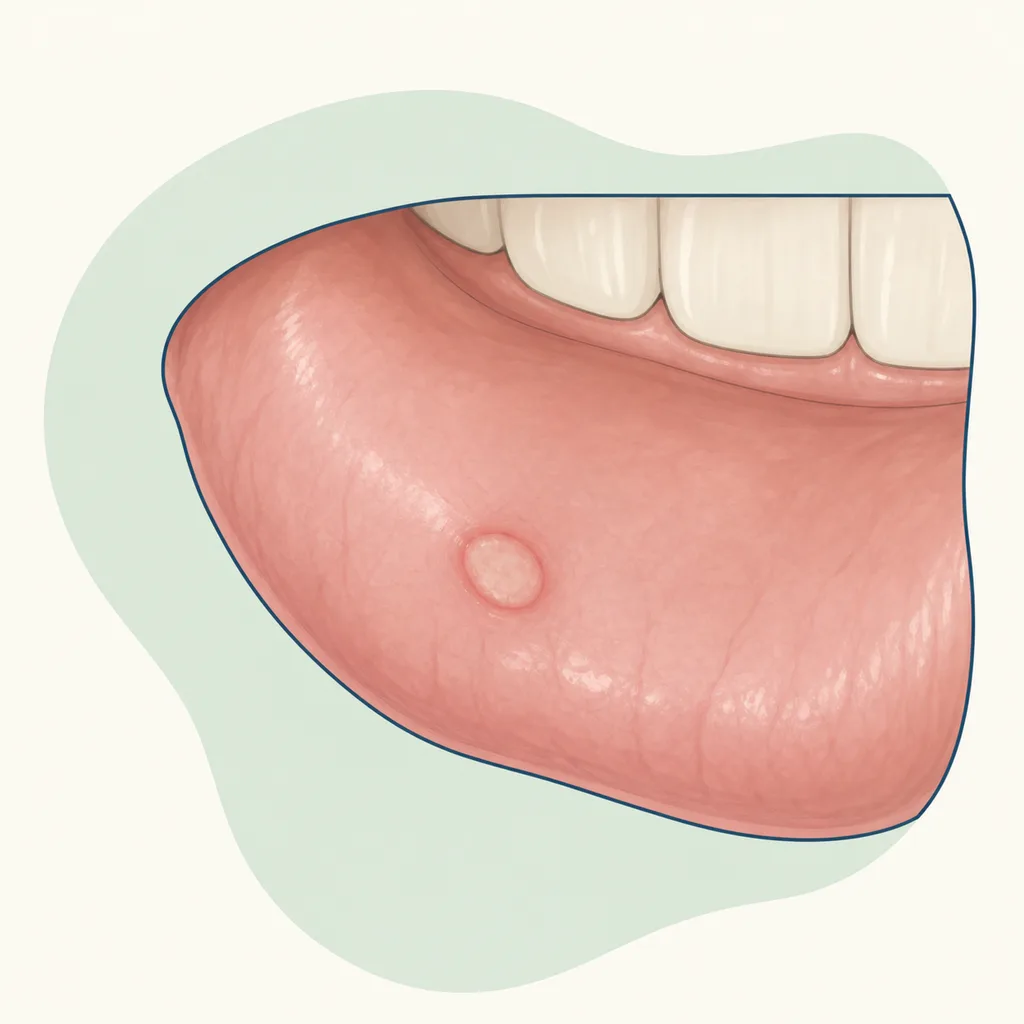 Mouth Ulcer Not Healing dental educational illustration