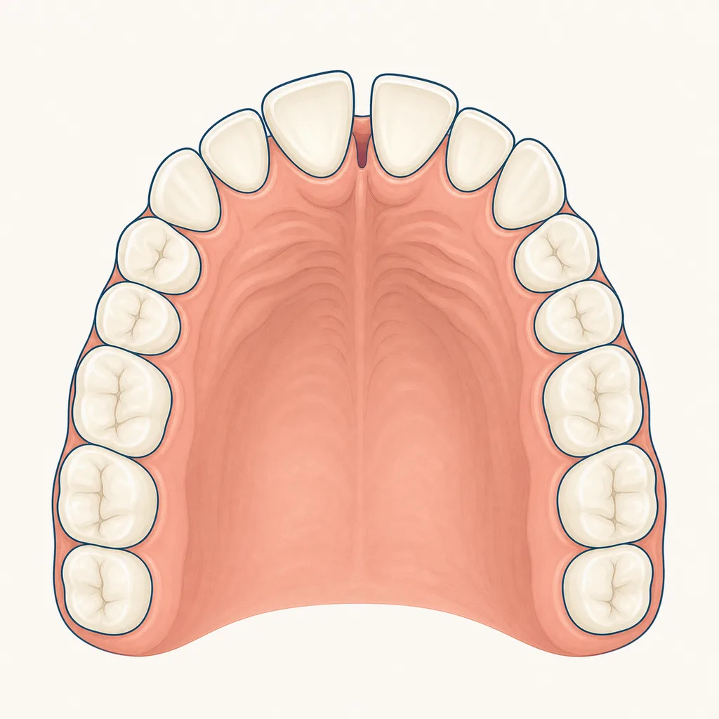 Teeth Shifting or Moving dental educational illustration