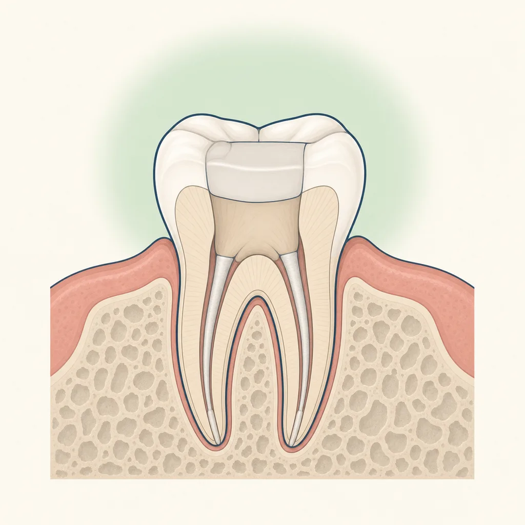 Tooth Pain After Root Canal dental educational illustration