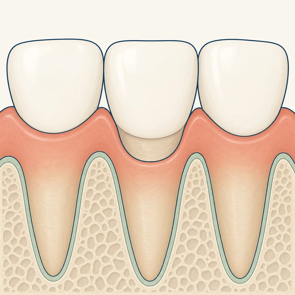 Gums Pulling Away From Teeth dental educational illustration
