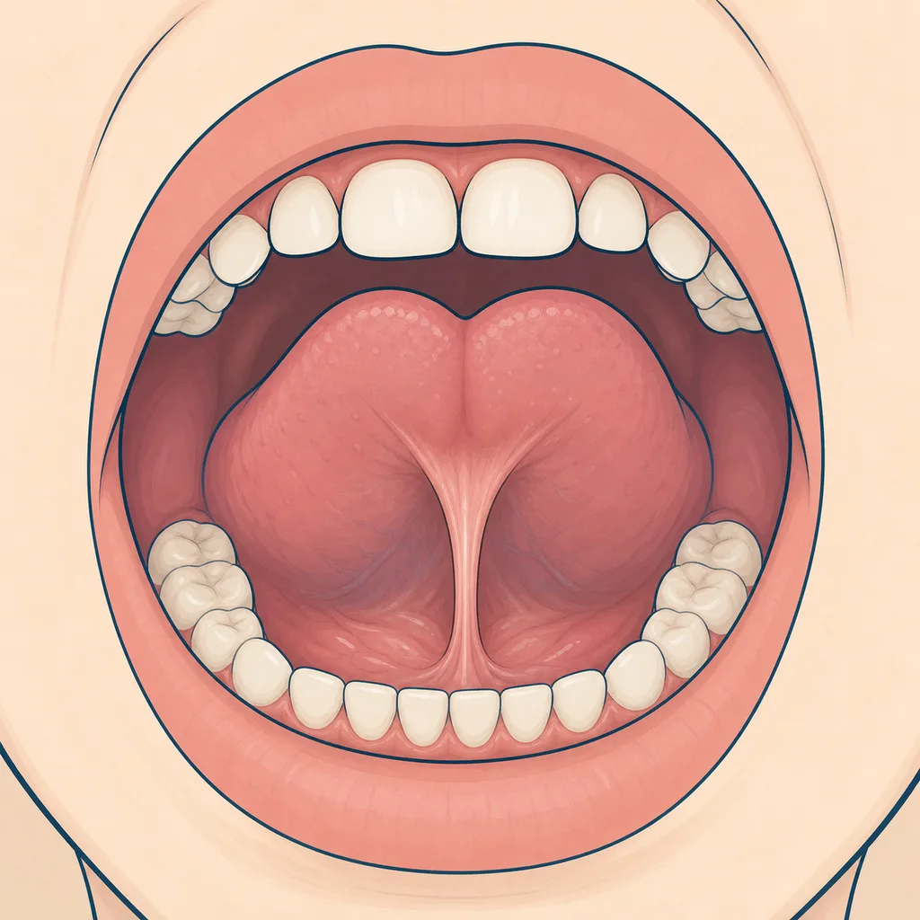 Tongue-Tie in a Child dental educational illustration