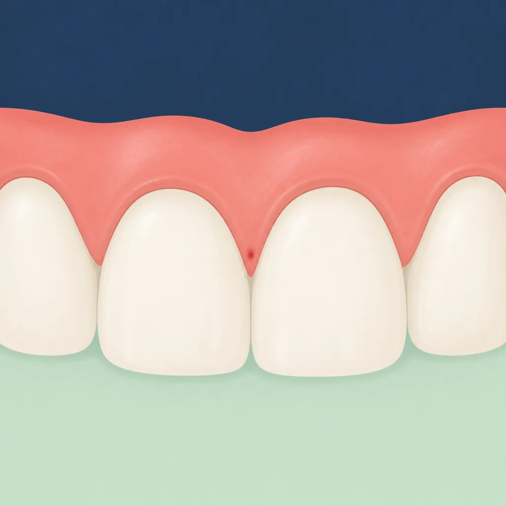 Bleeding Between the Teeth dental educational illustration