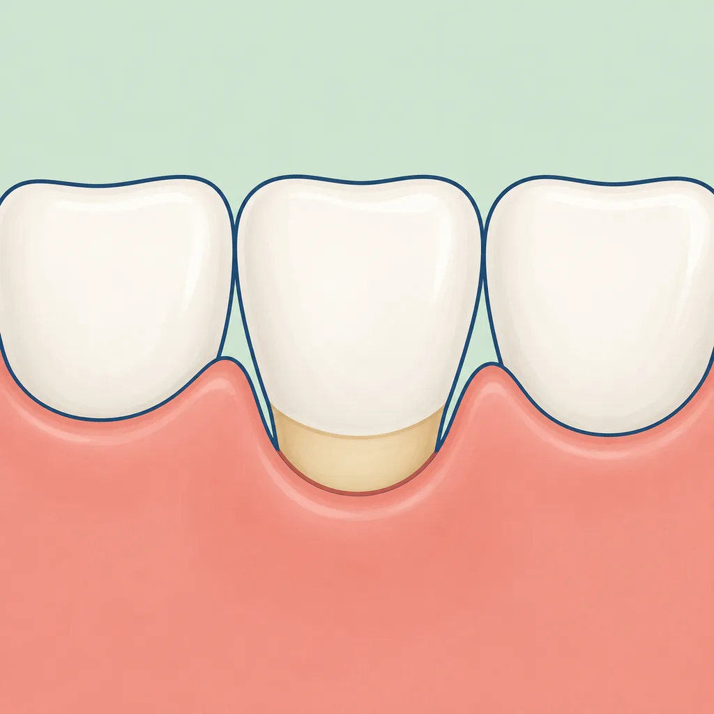 Visible Tooth Roots dental educational illustration