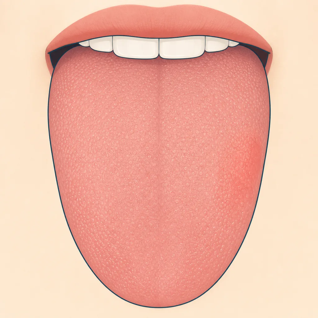 Sore or Painful Tongue dental educational illustration