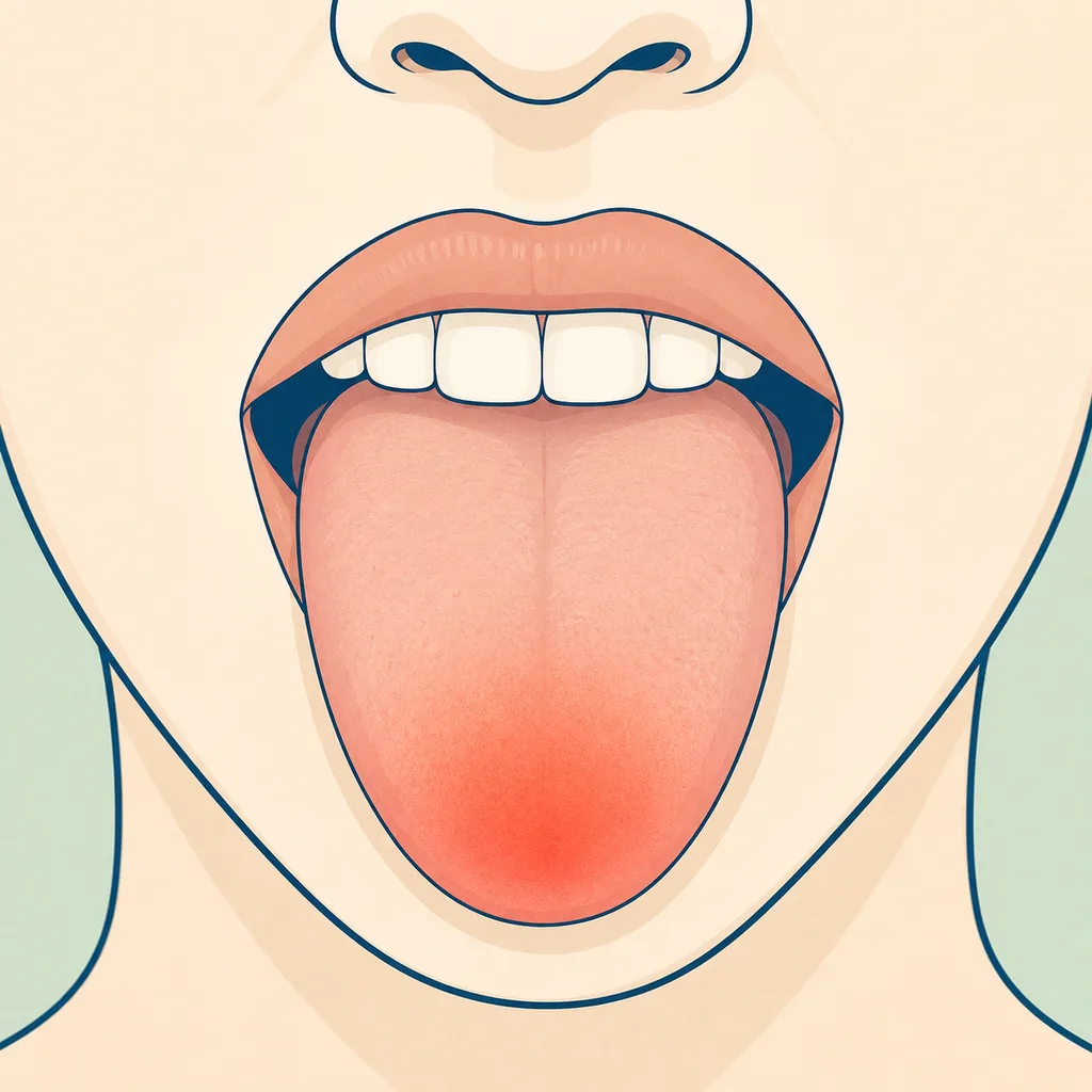 Burning Mouth dental educational illustration