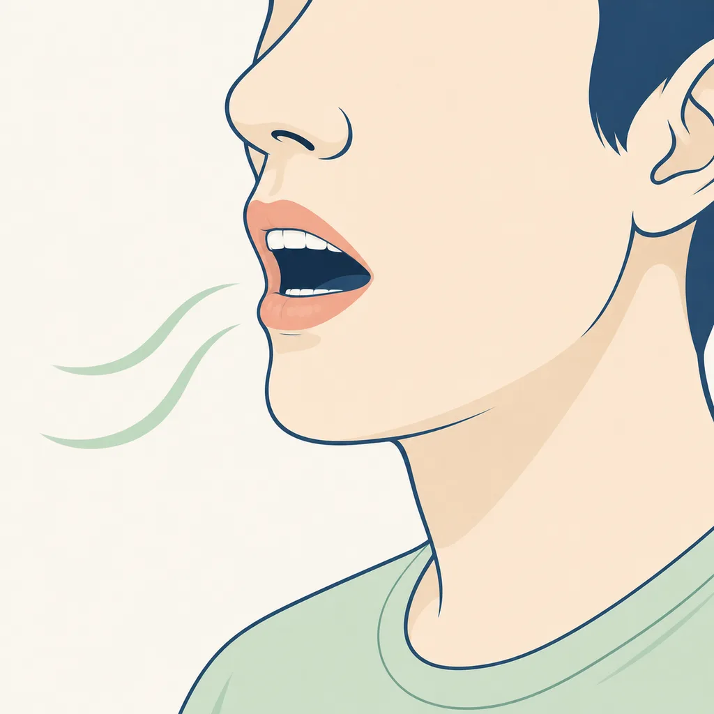 Mouth Breathing dental educational illustration