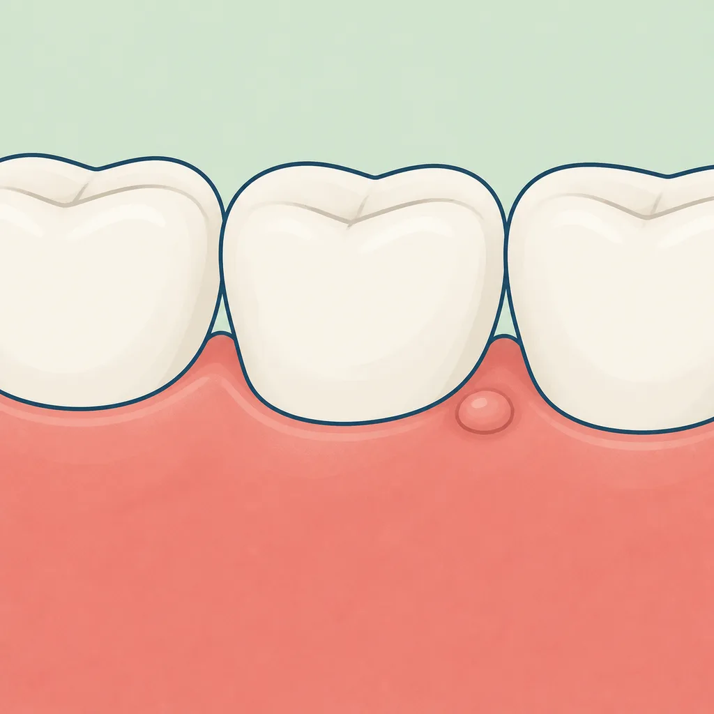 Bump or Lump on Gums dental educational illustration