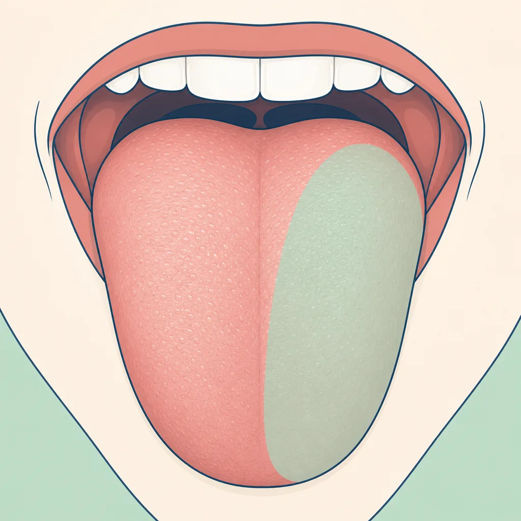 Numb Tongue dental educational illustration