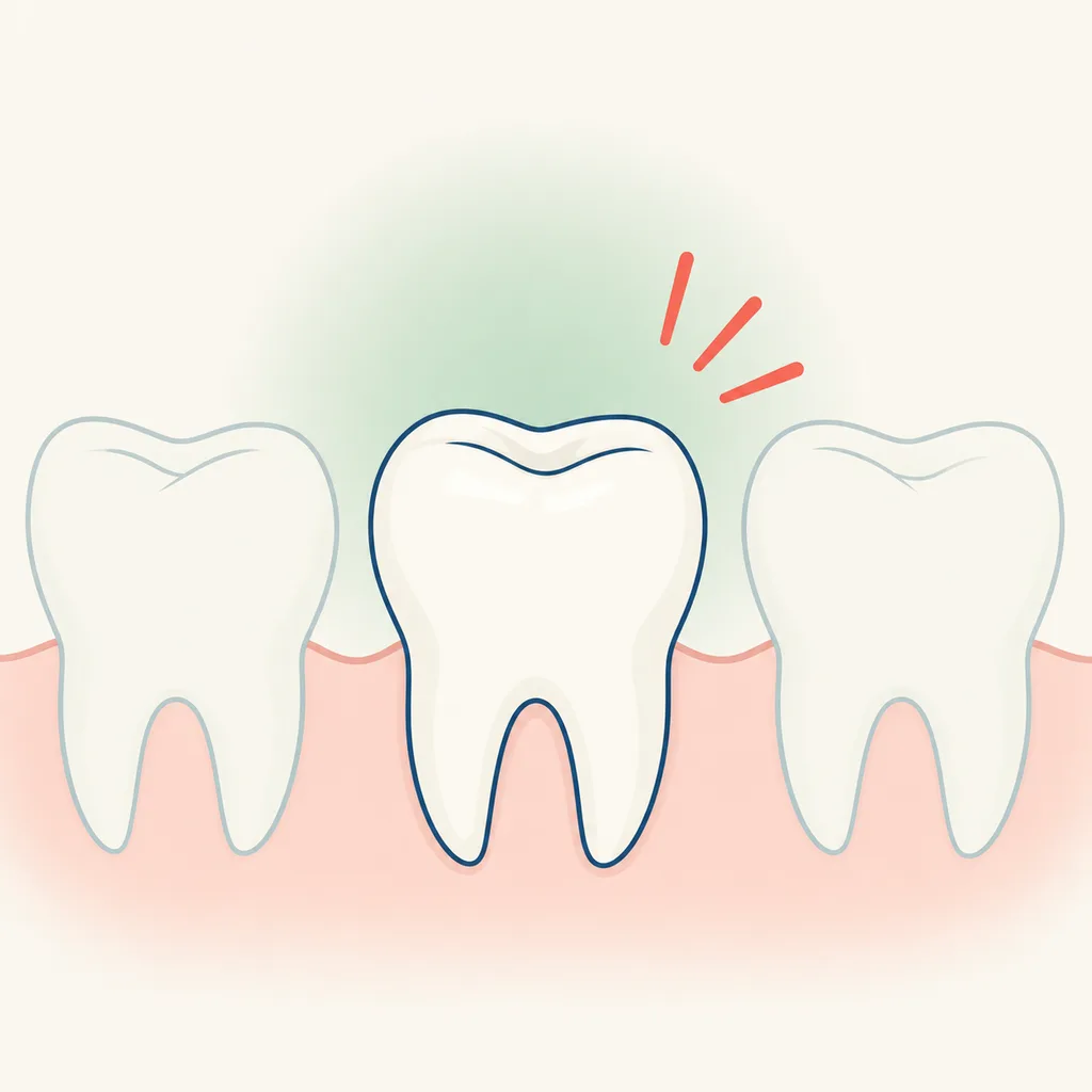 Sudden Tooth Pain dental educational illustration