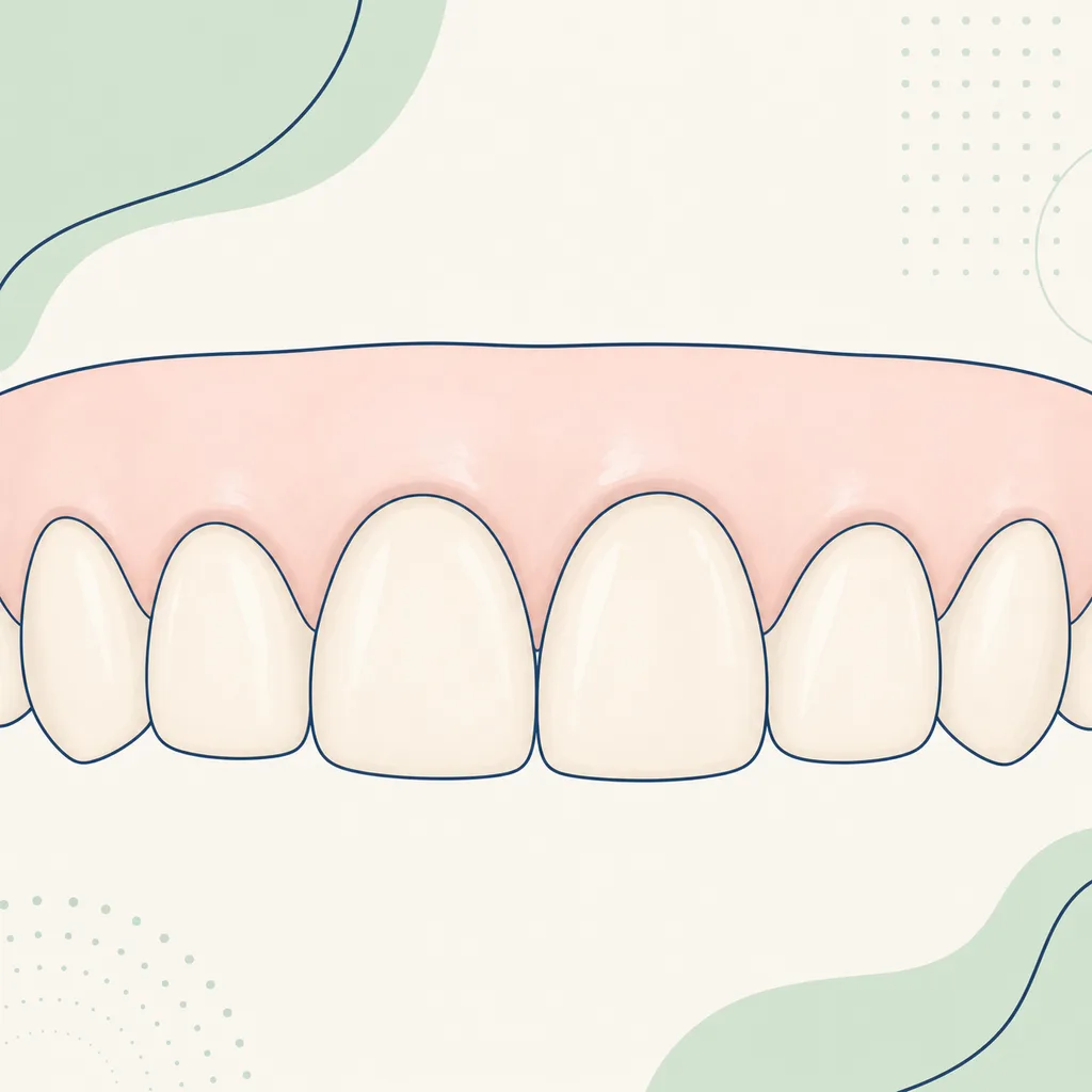 Pale Gums dental educational illustration
