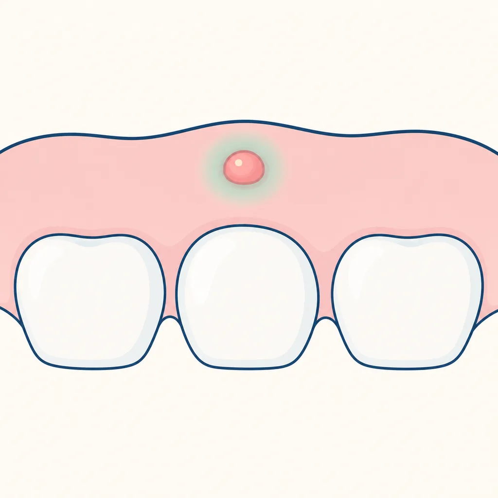 Gum Boil (Pimple on Gums) dental educational illustration