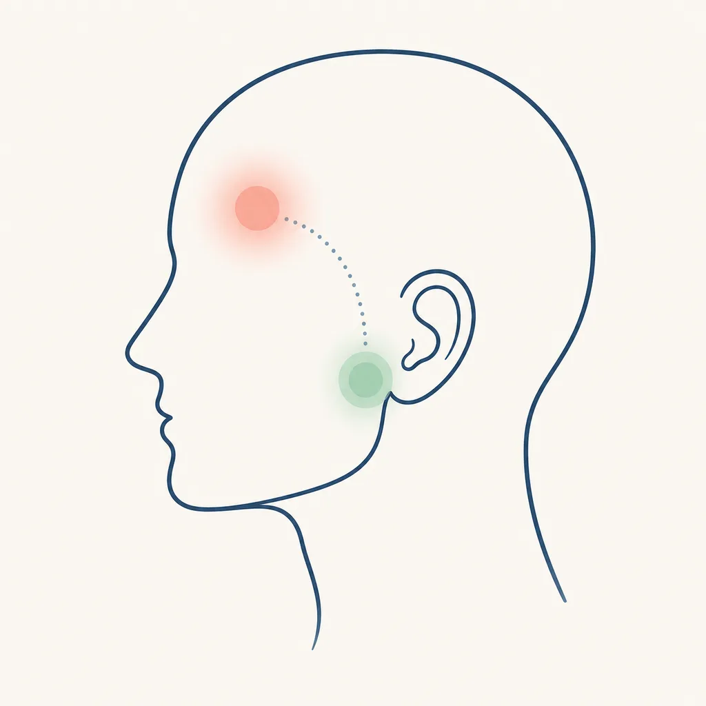 Headache From the Jaw dental educational illustration