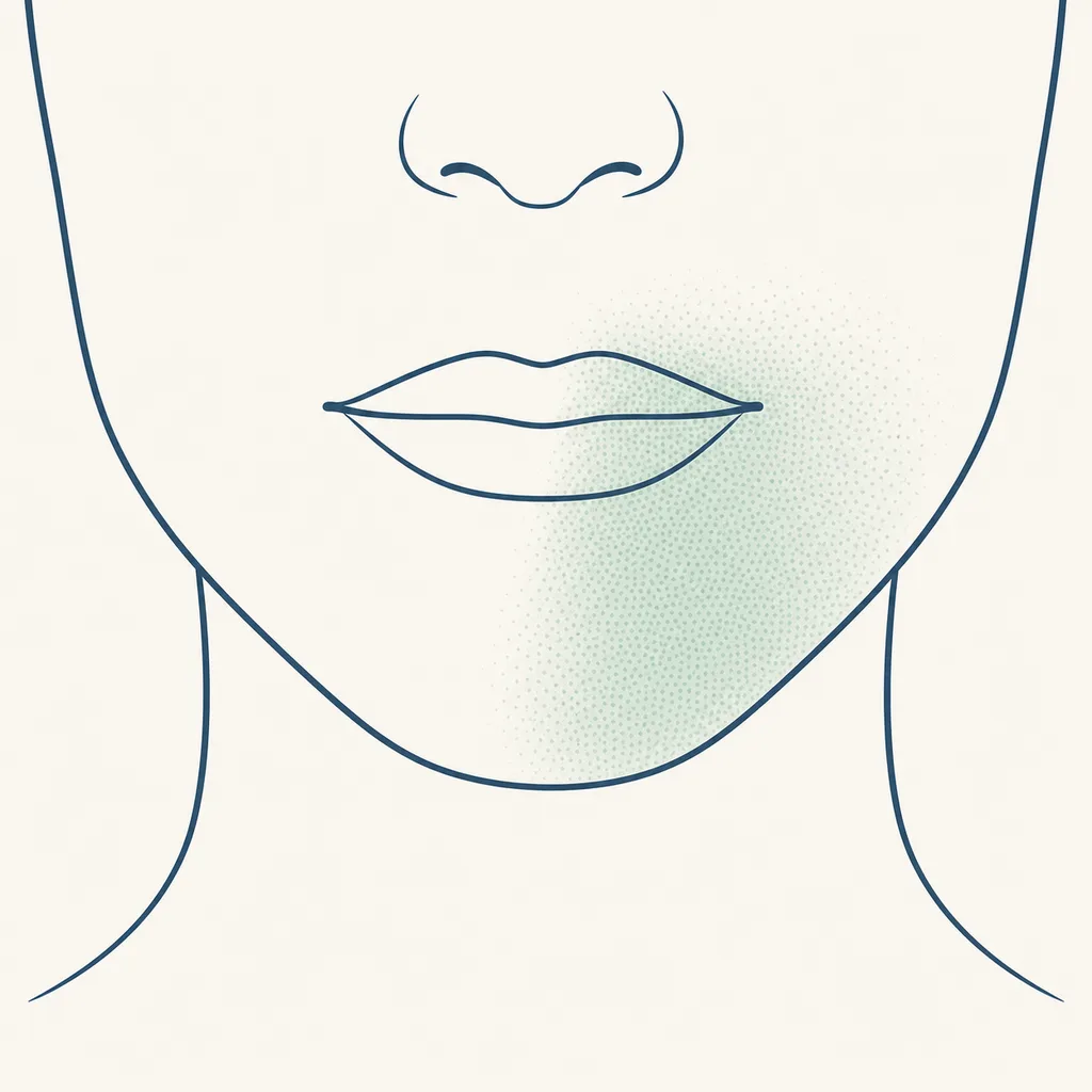 Facial or Lip Numbness dental educational illustration