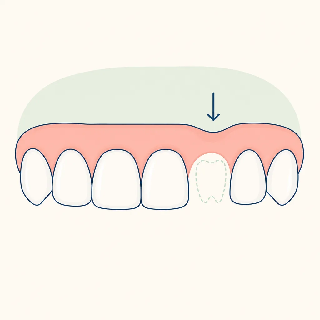 Adult Tooth Not Erupting dental educational illustration