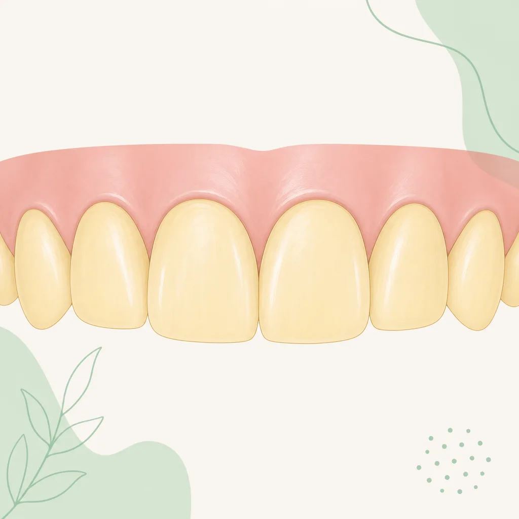 Yellow Teeth dental educational illustration