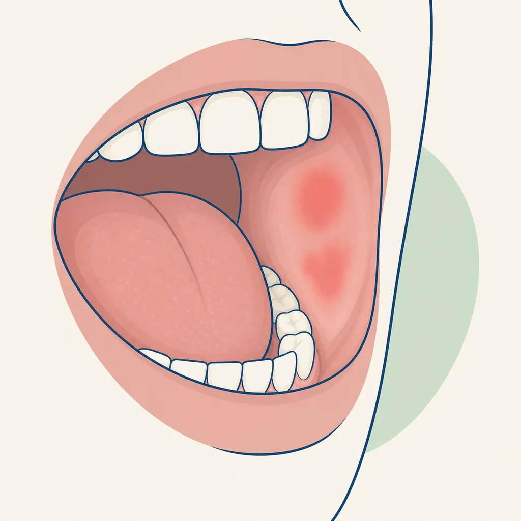 Red Patches in the Mouth dental educational illustration