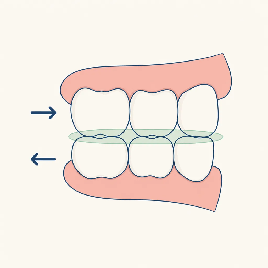 Teeth Grinding & Clenching dental educational illustration