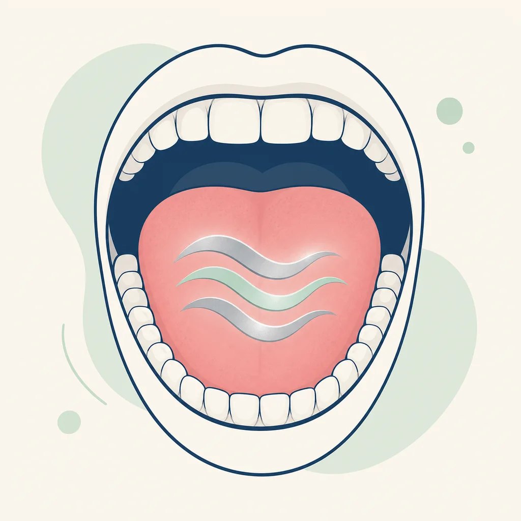 Metallic Taste in the Mouth dental educational illustration