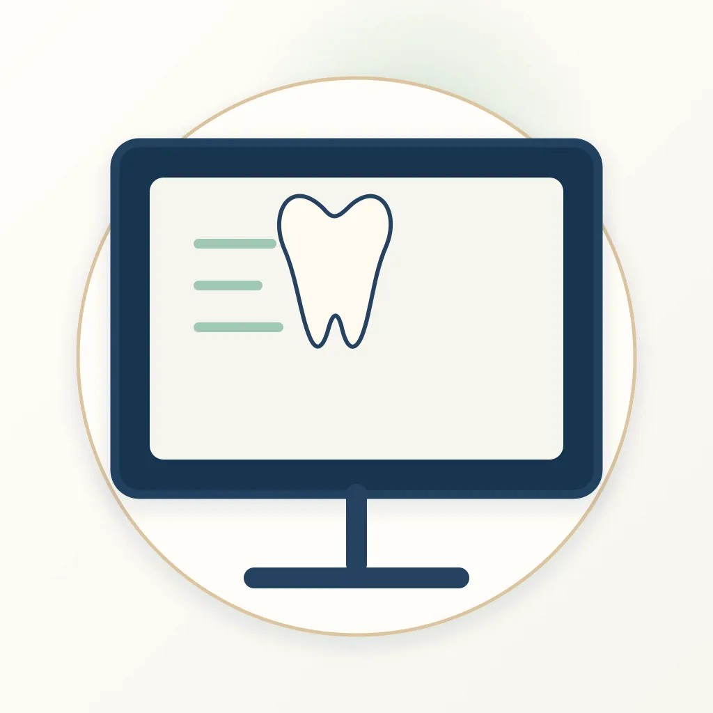 Smile Simulation Software dental educational illustration