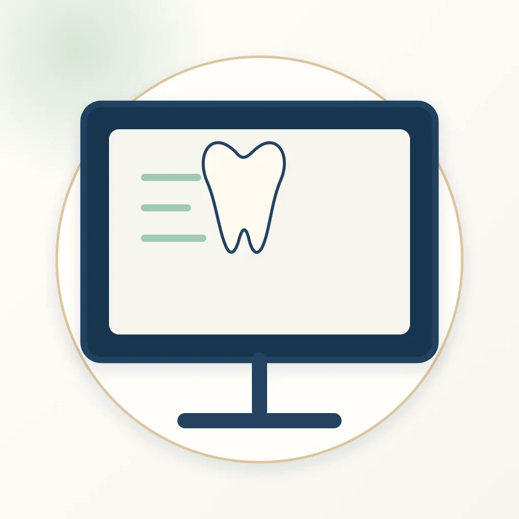 Digital Occlusal Analysis dental educational illustration