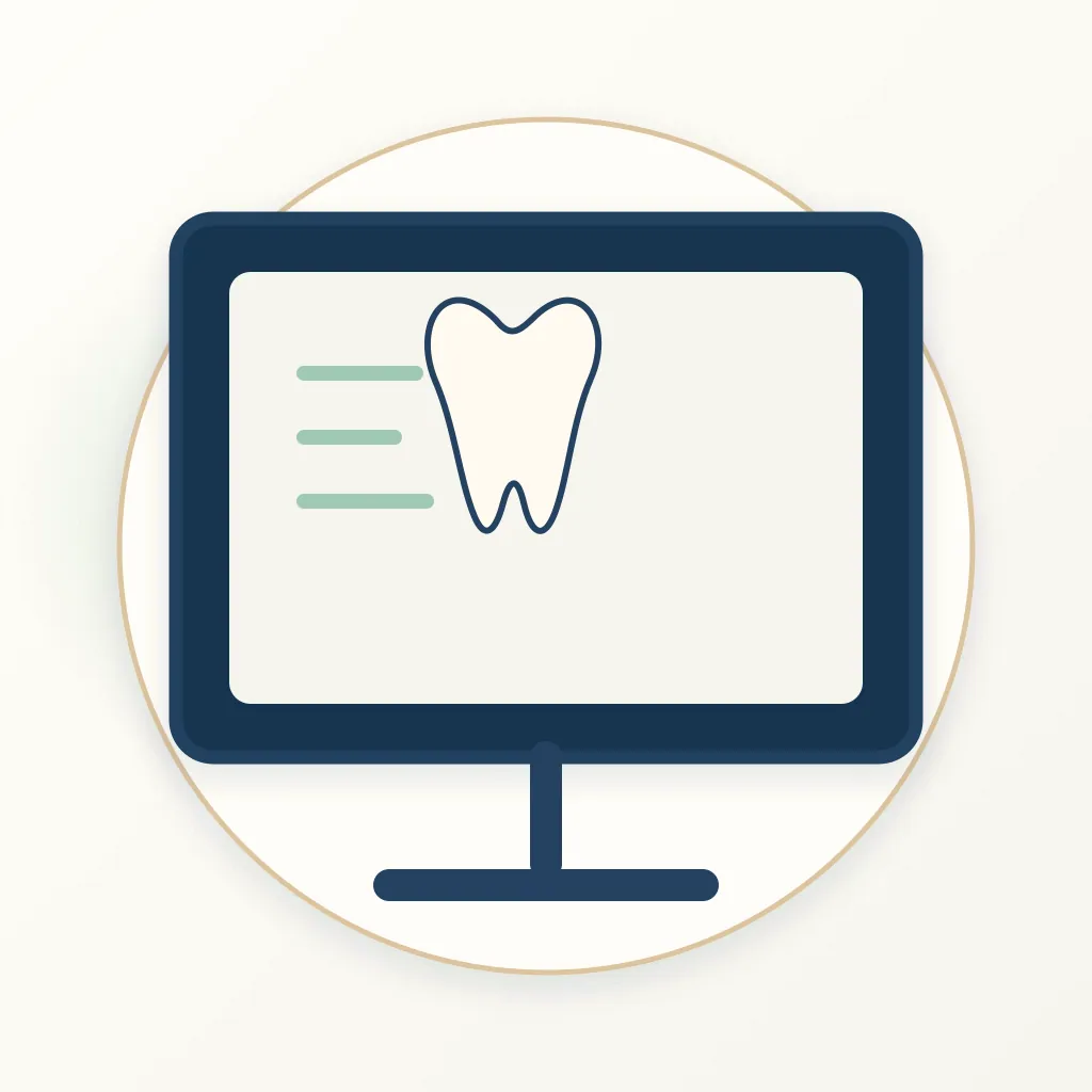 Digital Smile Design dental educational illustration