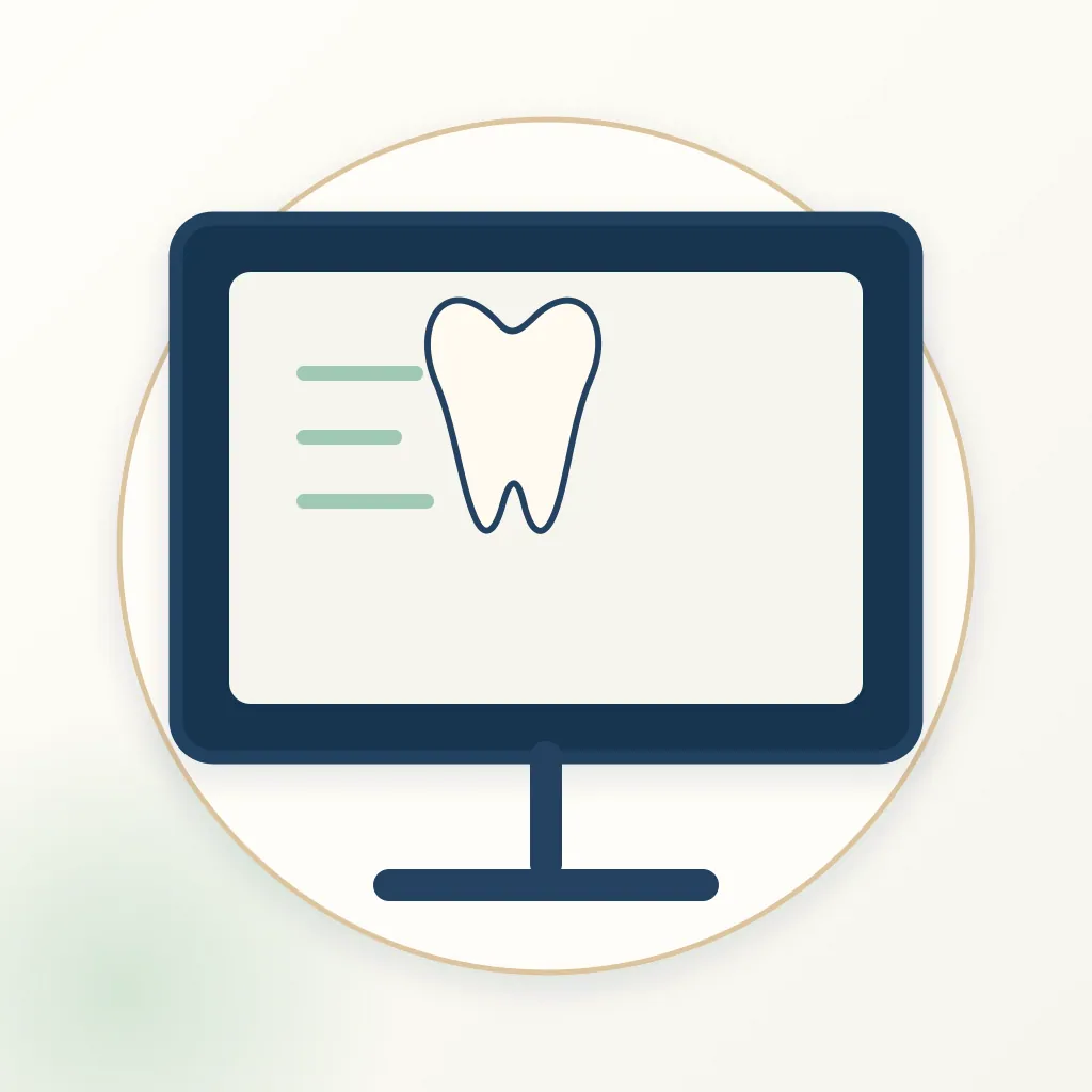 Orthodontic Treatment Simulation dental educational illustration