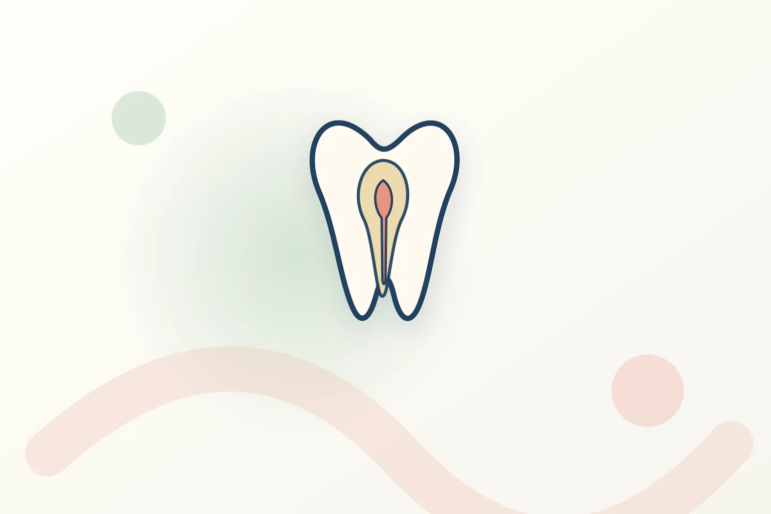 Pulpectomy dental educational illustration