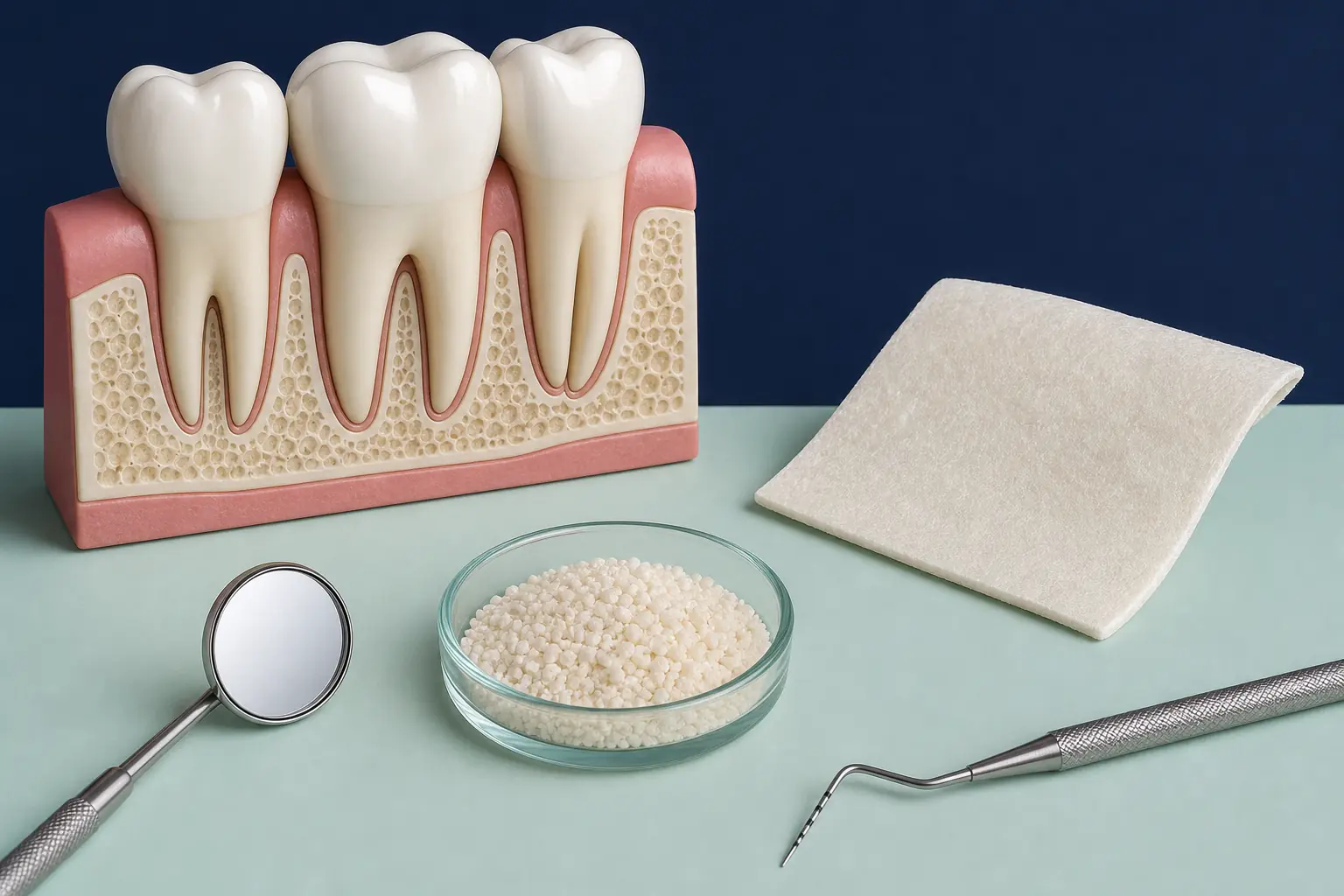 Guided Tissue Regeneration dental educational illustration