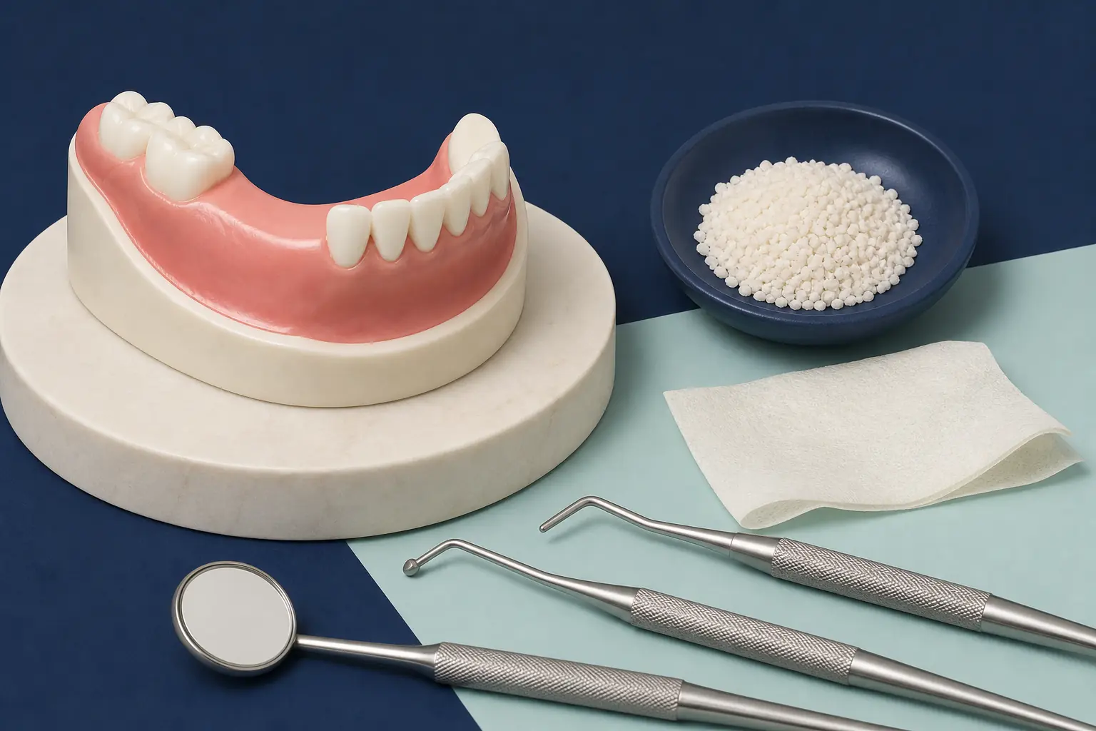 Socket Preservation dental educational illustration